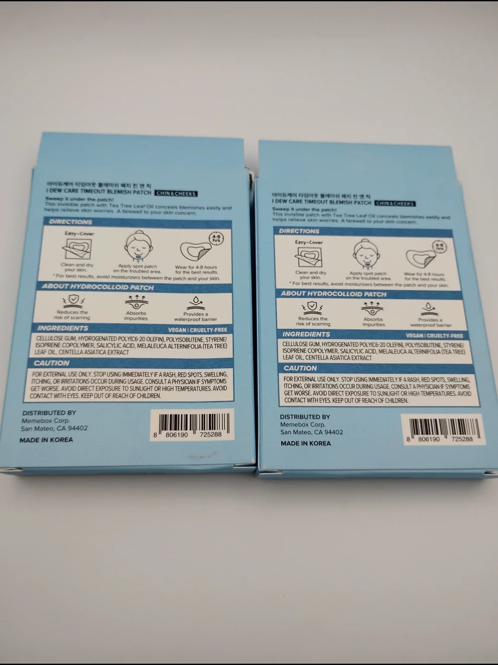 X2 Timeout Blemish Patch Chin & Cheeks (Blue) - 9 Count Each